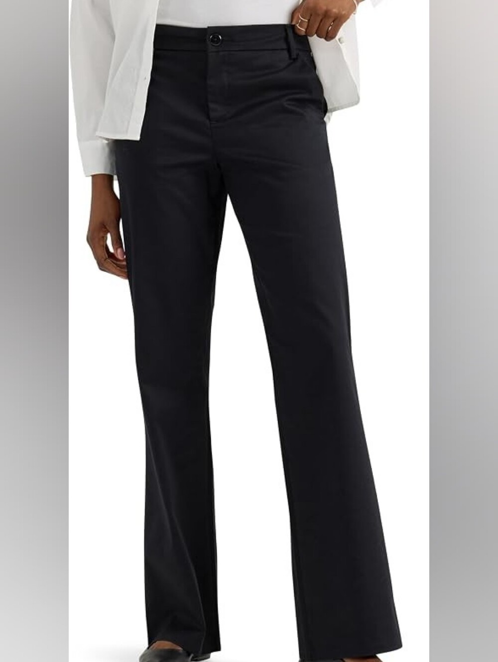 Women's Lee Bootcut Black Pants Short Size 16